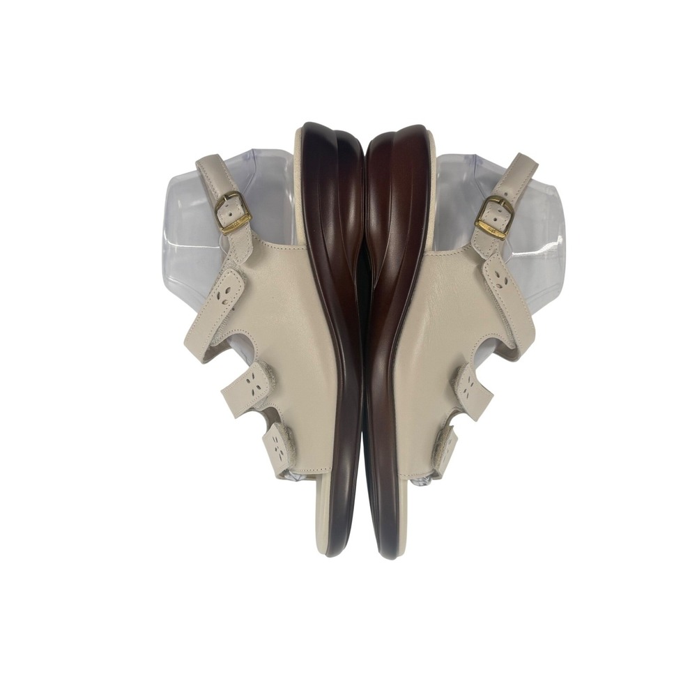SAS Quatro Slingback Sandals Bone Leather Womens 10 WW (Double Wide) Comfort - Picture 10 of 10